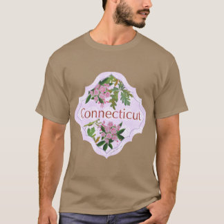 T-shirt Illustration de motif de design du Connecticut pou