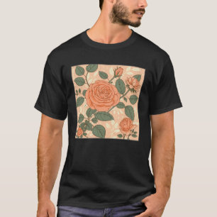 T-shirt Illustration de motif de roses de fleuriste Fleur