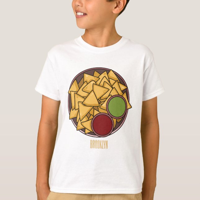T-shirt Illustration de Nachos (Devant)