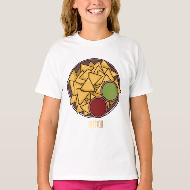 T-shirt Illustration de Nachos (Devant)
