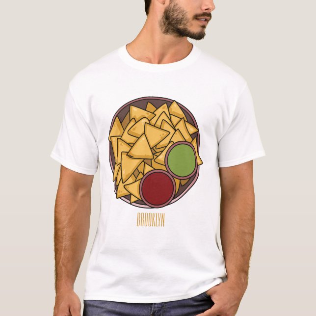 T-shirt Illustration de Nachos (Devant)