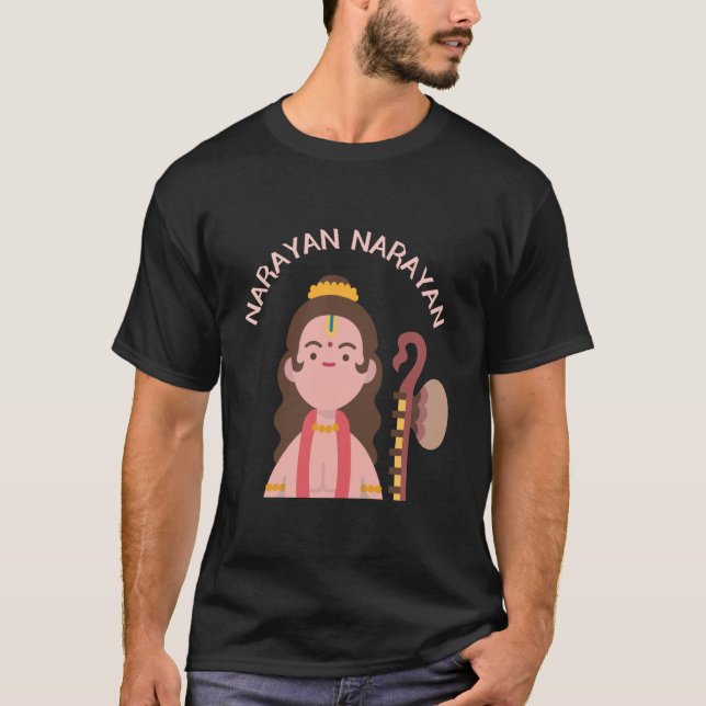 T-shirt Illustration de Naradmuni Narayan Narayan Pooja (Devant)
