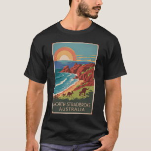 T-shirt Illustration de North Stradbreak Island Kangaroos