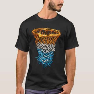 T-shirt Illustration de Panier de Basket Abstrait | Dynami