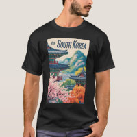 Illustration de paysage de Corée du Sud Art de voy