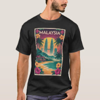 Illustration de paysage malaisien Art de voyage vi