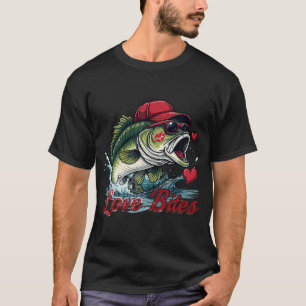 T-shirt Illustration de pêche à l'amour véritable — Style