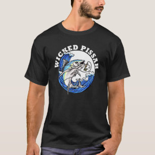 T-shirt Illustration de pêche au thon albacore Wicked Piss