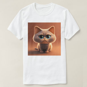 T-shirt illustration de personnage de dessin animé d'un ch