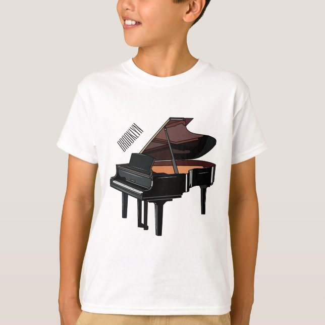 T-shirt Illustration de piano (Devant)