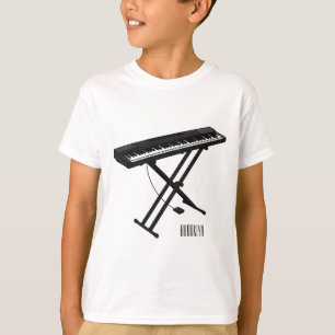T-shirt Illustration de piano clavier