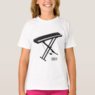 T-shirt Illustration de piano clavier