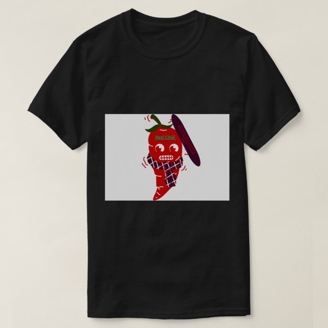 T-shirt Illustration de piment fort épicé (Design devant)