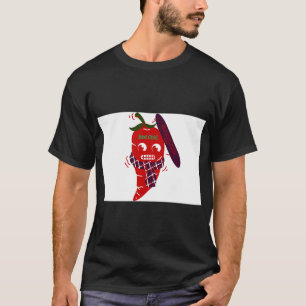 T-shirt Illustration de piment fort épicé