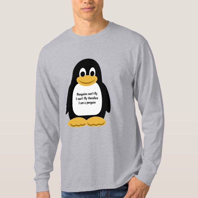 T-shirt Illustration de pingouin (Devant)