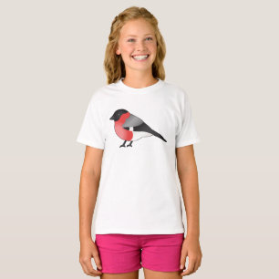 T-shirt Illustration de pinson boréal eurasien en style ca