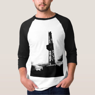 T-shirt Illustration de plate-forme de forage