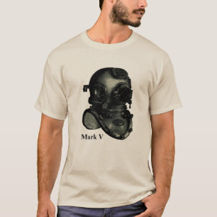 T-shirt Illustration de plongée de casque de la marque V