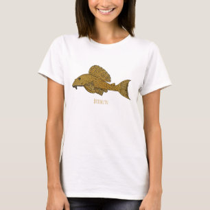 T-shirt Illustration de poisson Pleco