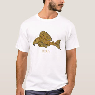T-shirt Illustration de poisson Pleco