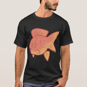 T-shirt Illustration de poisson rouge