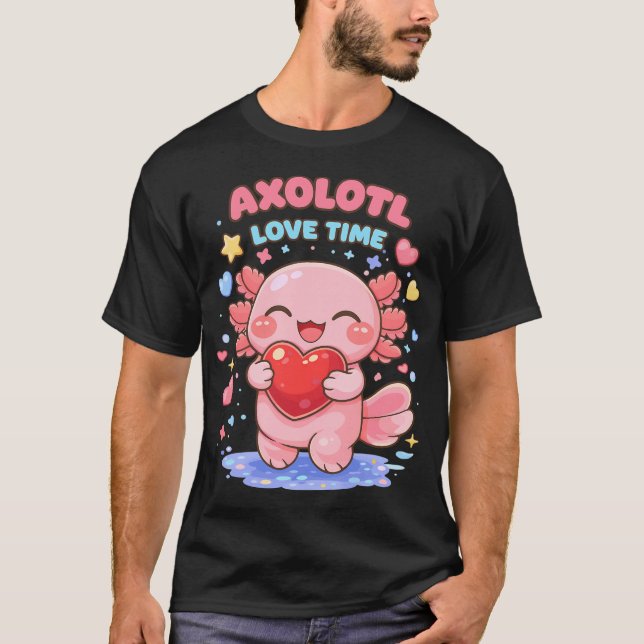 T-shirt Illustration de poisson rouge et blanc kawaii – Ca (Devant)