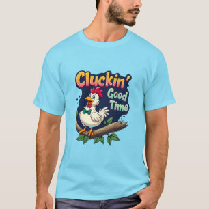 T-shirt Illustration de poulet amusant pour le bon temps d