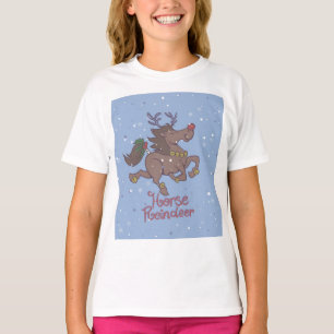 T-shirt Illustration de rennes de cheval