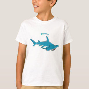 T-shirt Illustration de requin marteau
