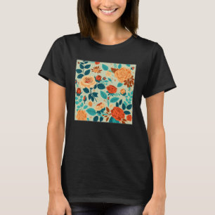 T-shirt Illustration de Roses botaniques mignons Fleur mag
