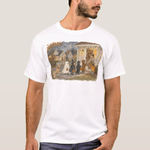 T-shirt Illustration de scène de porche avant pour la tour