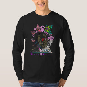 T-shirt Illustration de script excentrique Kooky Bong Bone