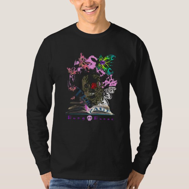 T-shirt Illustration de script excentrique Kooky Bong Bone (Devant)