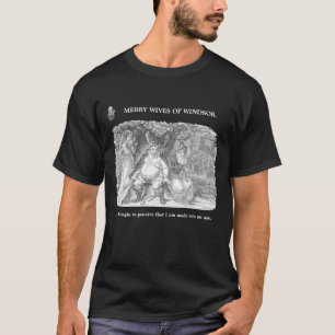 T-shirt Illustration de Shakespeare sur les jolies épouse