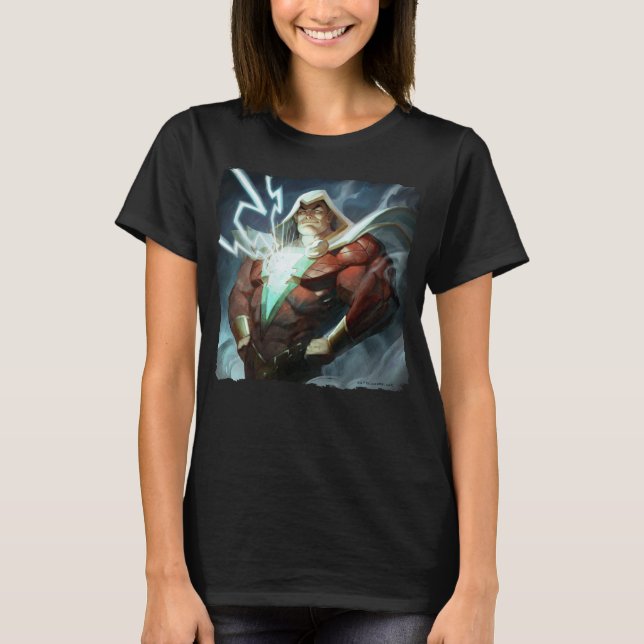 T-shirt Illustration de Shazam en crise infinie (Devant)
