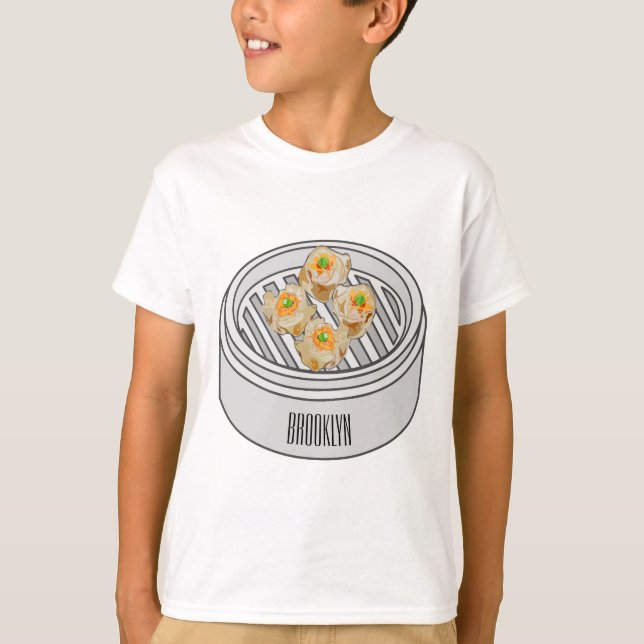 T-shirt Illustration de Shumai dim sum (Devant)