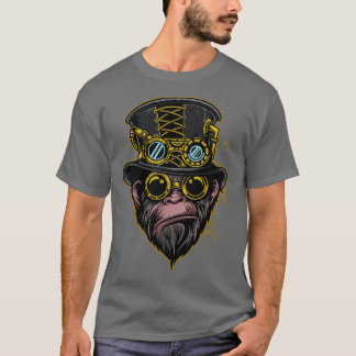 T-shirt Illustration de singe Steampunk