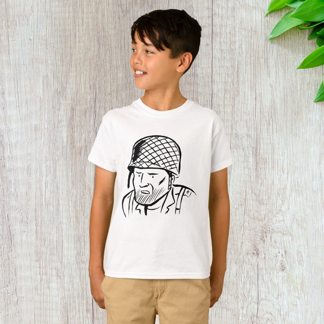 T-shirt Illustration de soldat américain (Créateur téléchargé)