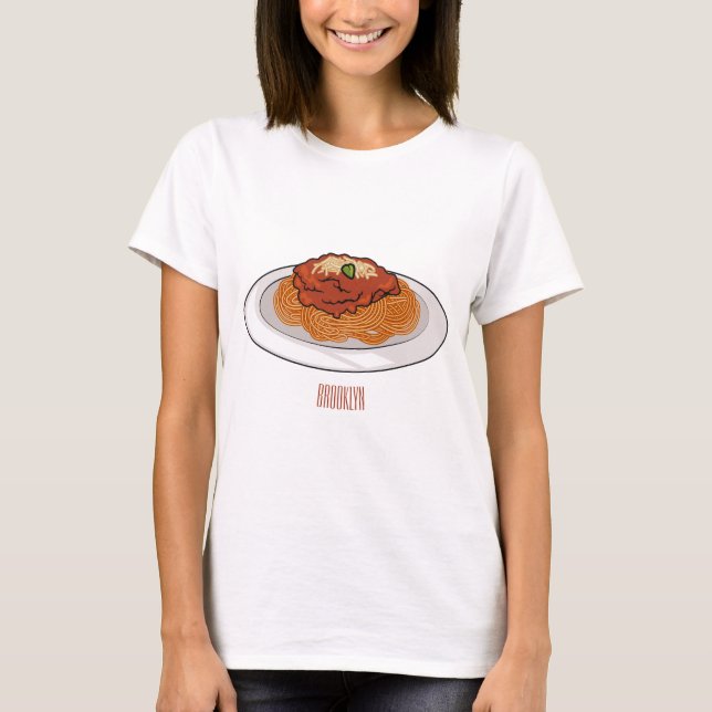 T-shirt Illustration de Spaghetti (Devant)