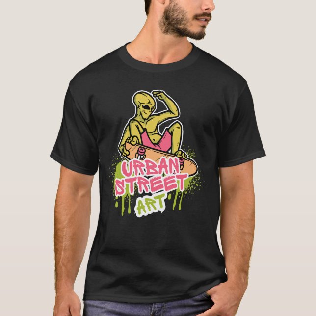 T-shirt Illustration de style art urbain (Devant)