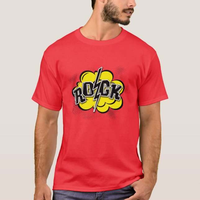 T-shirt Illustration de style bande dessinée (Devant)