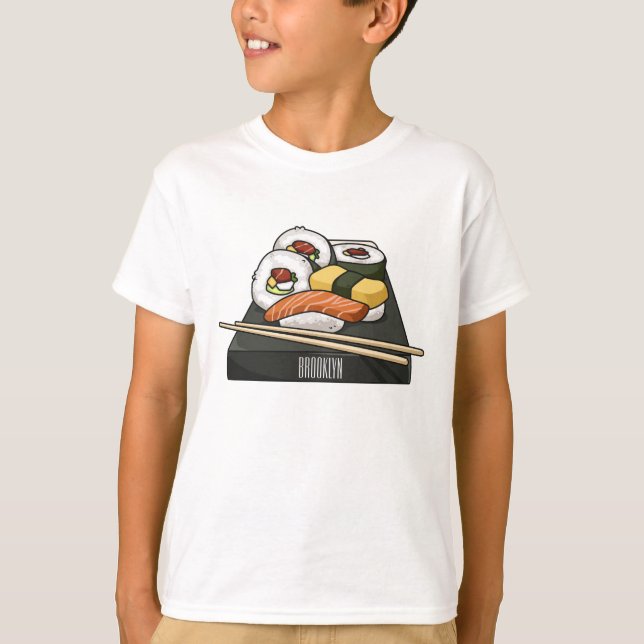 T-shirt Illustration de sushi (Devant)