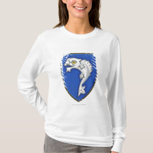T-shirt Illustration de symbole héraldique de poissons su