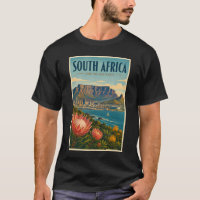 Illustration de Table Mountain en Afrique du Sud p