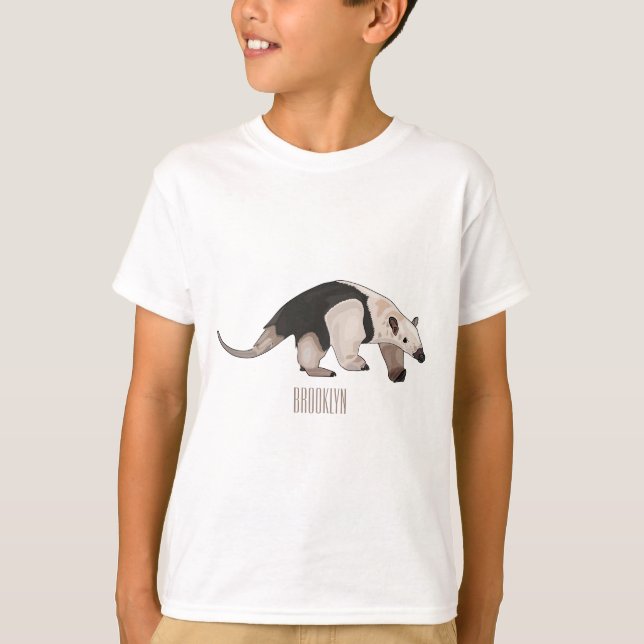 T-shirt Illustration de Tamandua (Devant)