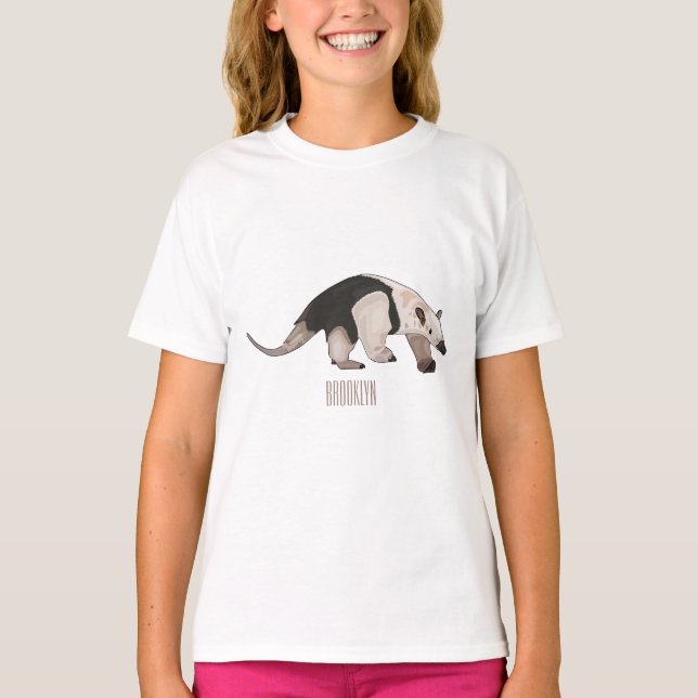 T-shirt Illustration de Tamandua (Devant)