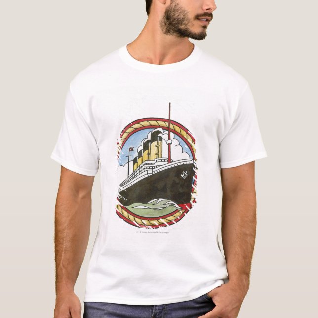 T-shirt Illustration de Titanic (Devant)