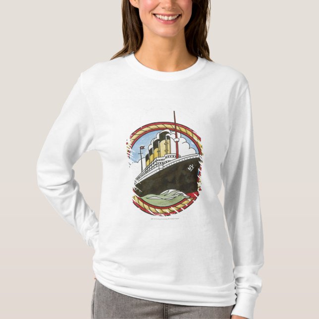 T-shirt Illustration de Titanic (Devant)