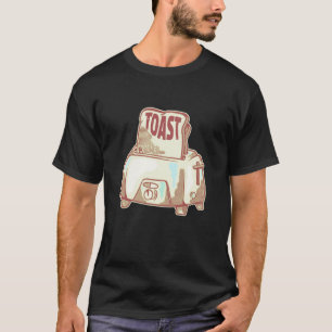 T-shirt Illustration de toast et grille-pain