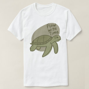T-shirt Illustration de Tortue Marine « Couler avec le Tem
